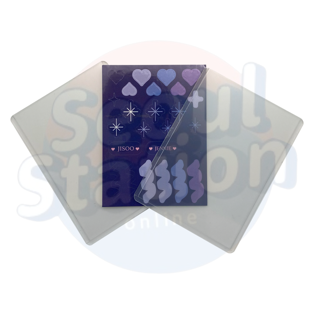 BLACKPINK - BORN PINK - WEVERSE Tin Case Toploader + Sticker Set Blue
