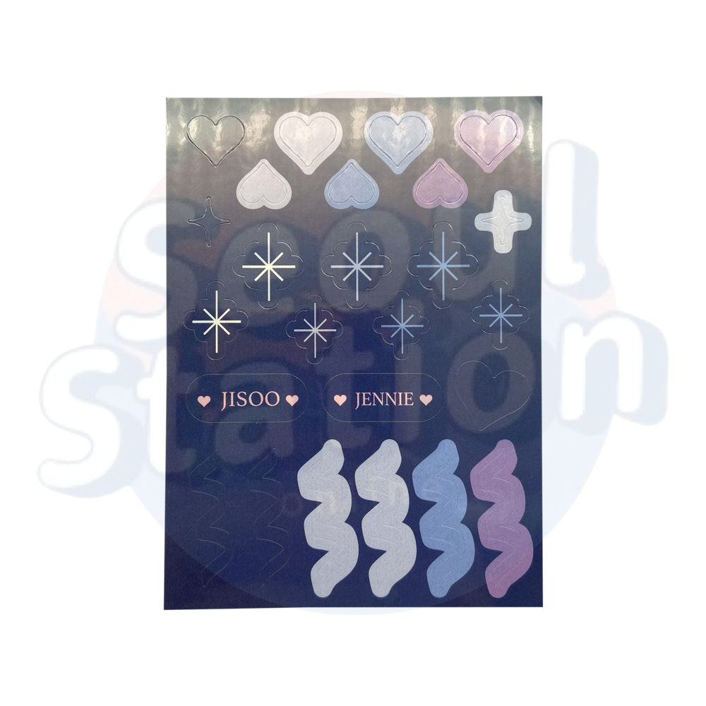 BLACKPINK - BORN PINK - WEVERSE Tin Case Toploader + Sticker Set Sheet Blue