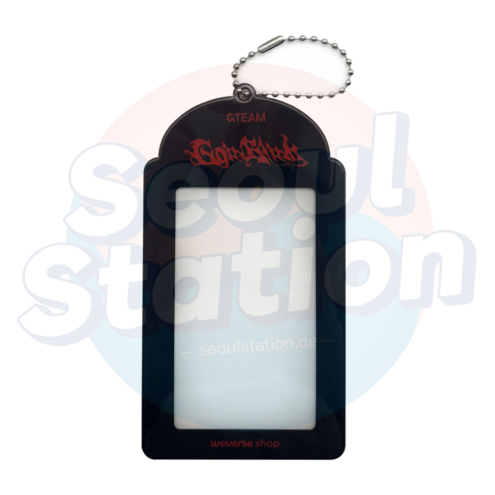 &amp;TEAM - 3rd Single 'GO IN BLIND' - WEVERSE Photo Card Holder Black