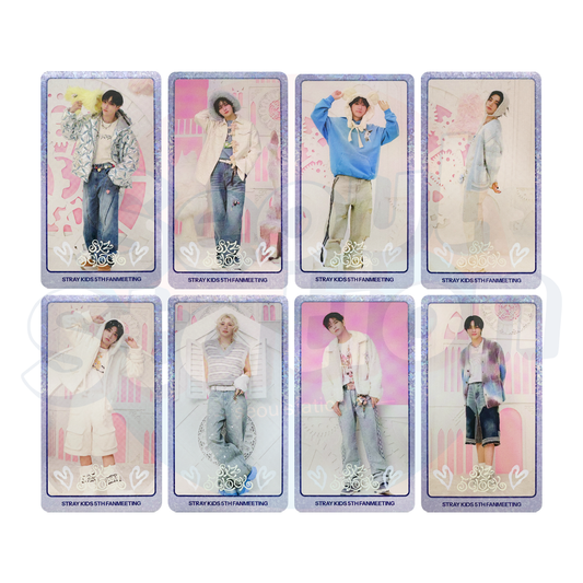 Stray Kids - 5th Fanmeeting 'SKZ 5'CLOCK' - Special GLITTER Trading Card