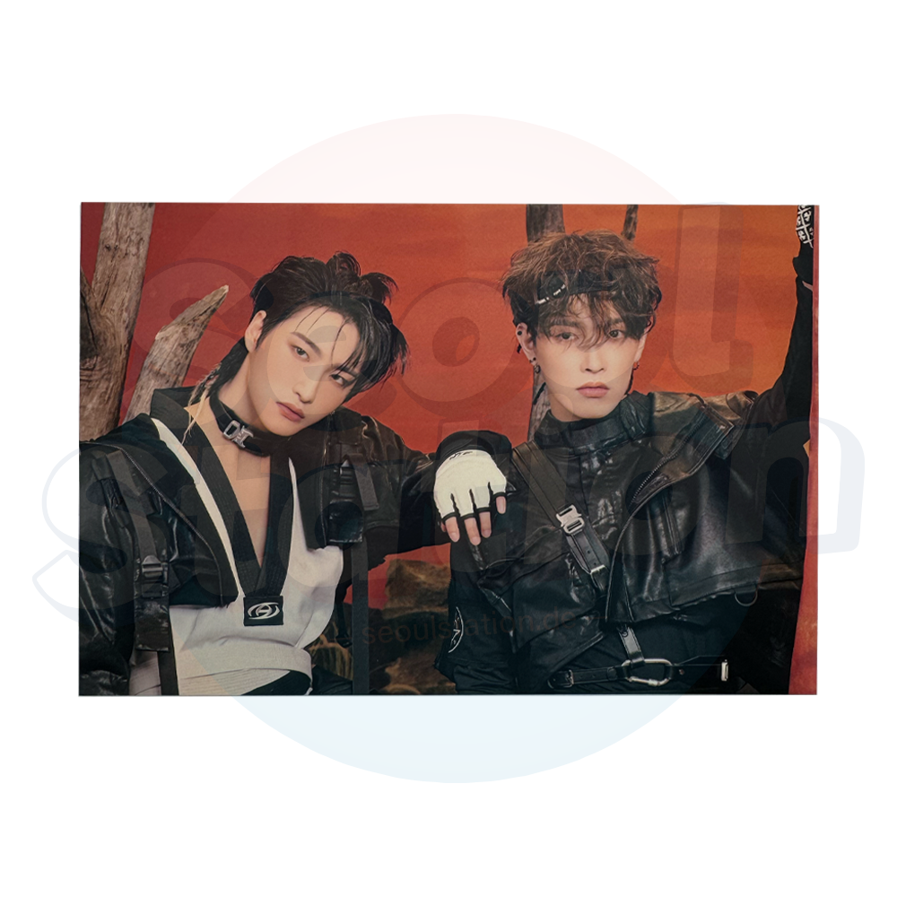 ATEEZ - 'THE WORLD : TO THE END' DVD - Ktown4U Unit Postcard seonghwa & hongjoong