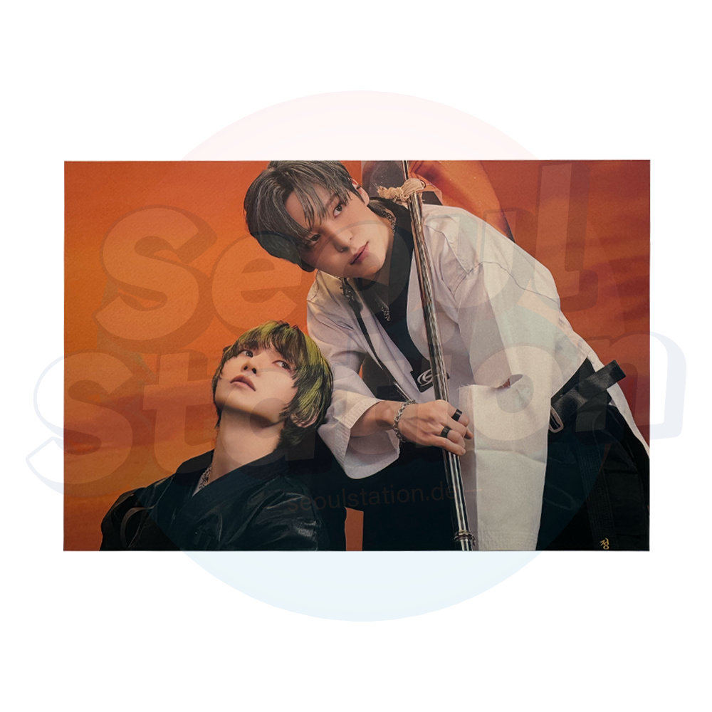 ATEEZ - 'THE WORLD : TO THE END' DVD - Ktown4U Unit Postcard yeosang & yunho