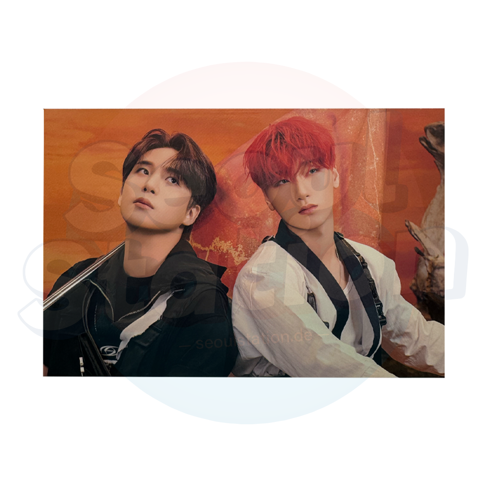 ATEEZ - 'THE WORLD : TO THE END' DVD - Ktown4U Unit Postcard jongho & san