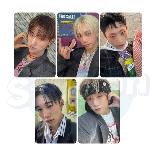 P1Harmony - 8th Mini Album 'DUH!' - APPLE MUSIC Photo Card (GREEN BACK)