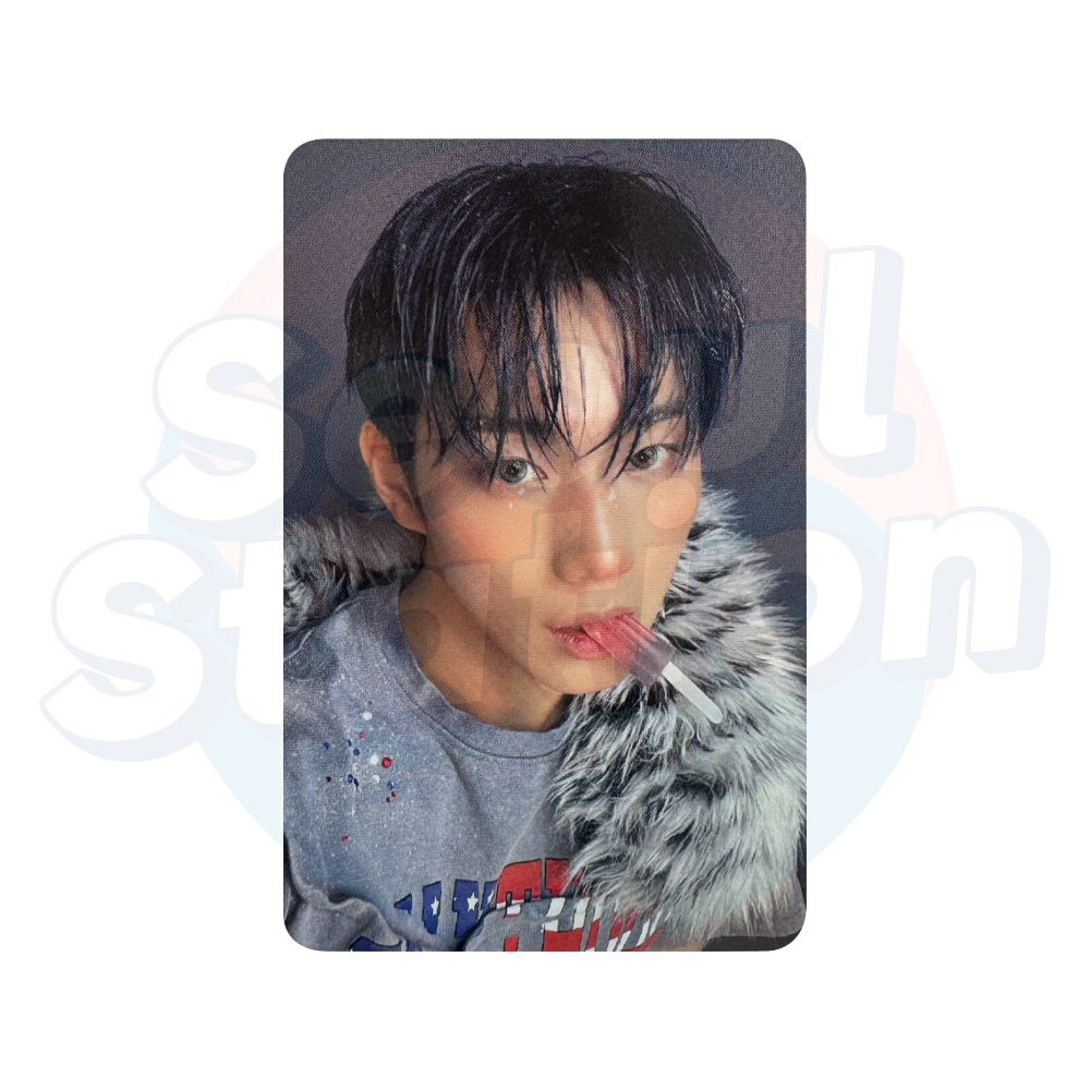 P1Harmony - 8th Mini Album 'DUH!'  - APPLE MUSIC Photo Card (GREY BACK) intak