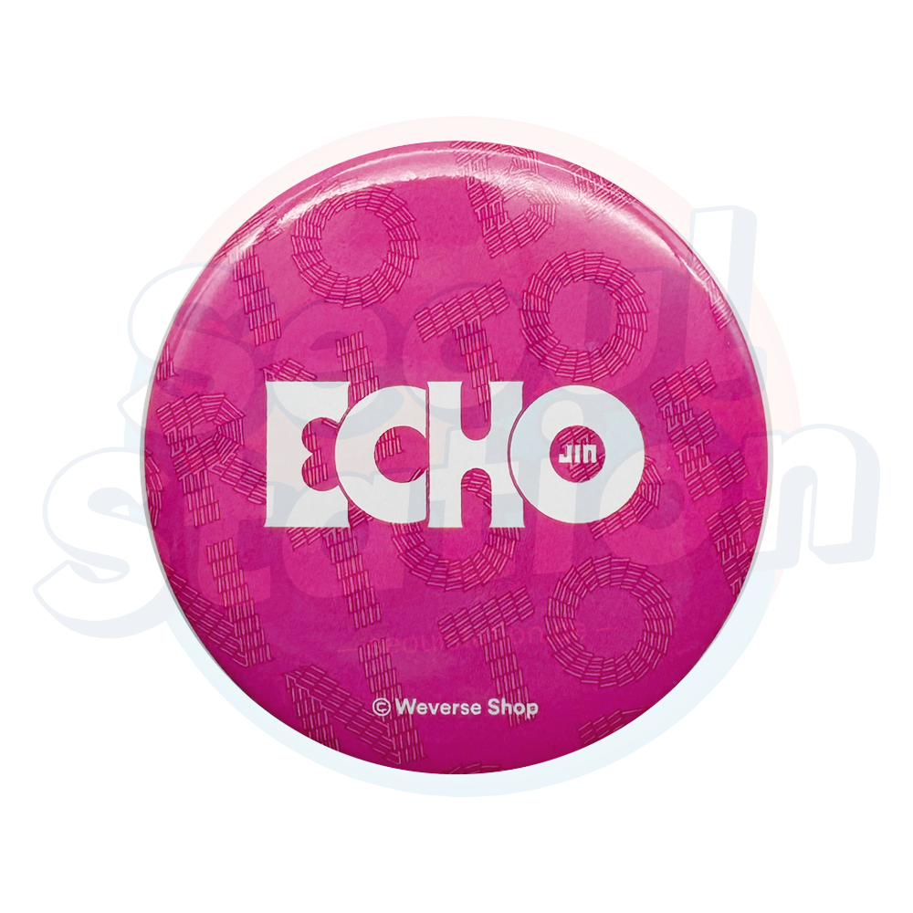 JIN - ECHO - WEVERSE Logo Hand Mirror pink