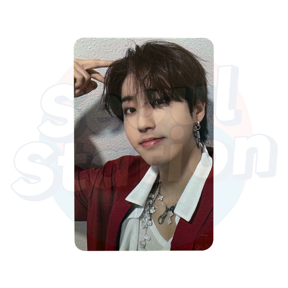 Stray Kids - 樂-STAR - ROCK STAR - 4th Lucky Draw Event - Soundwave Photo Card (WHITE & DRAWING back) han