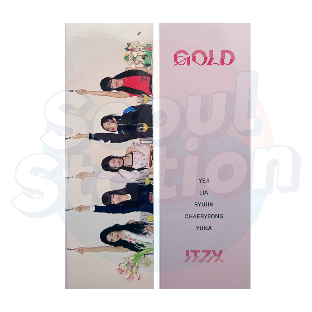 ITZY - GOLD - Soundwave Lucky Draw Bookmark