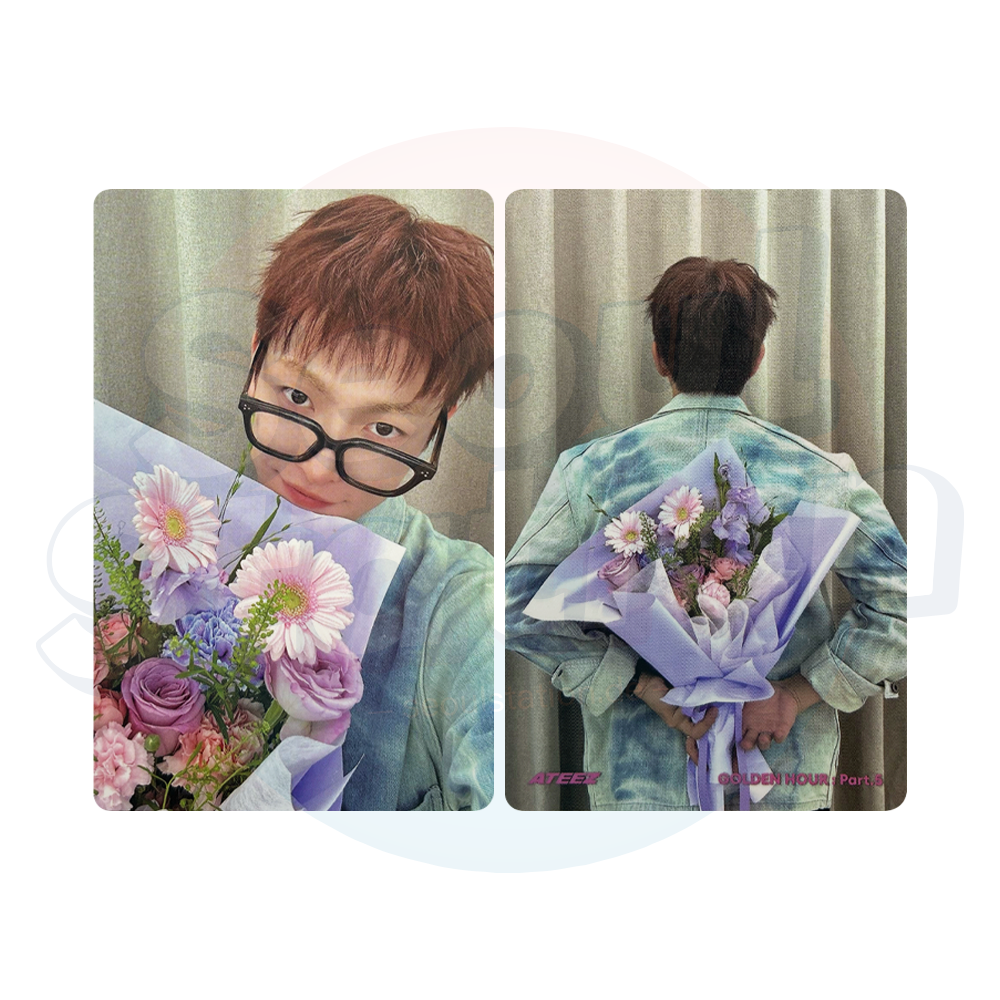 ATEEZ - 14th Mini Album 'GOLDEN HOUR Part.5' - DIGIPACK Ver. - TOKTOQ Double Sided Photocard seoulstation.de hongjoong