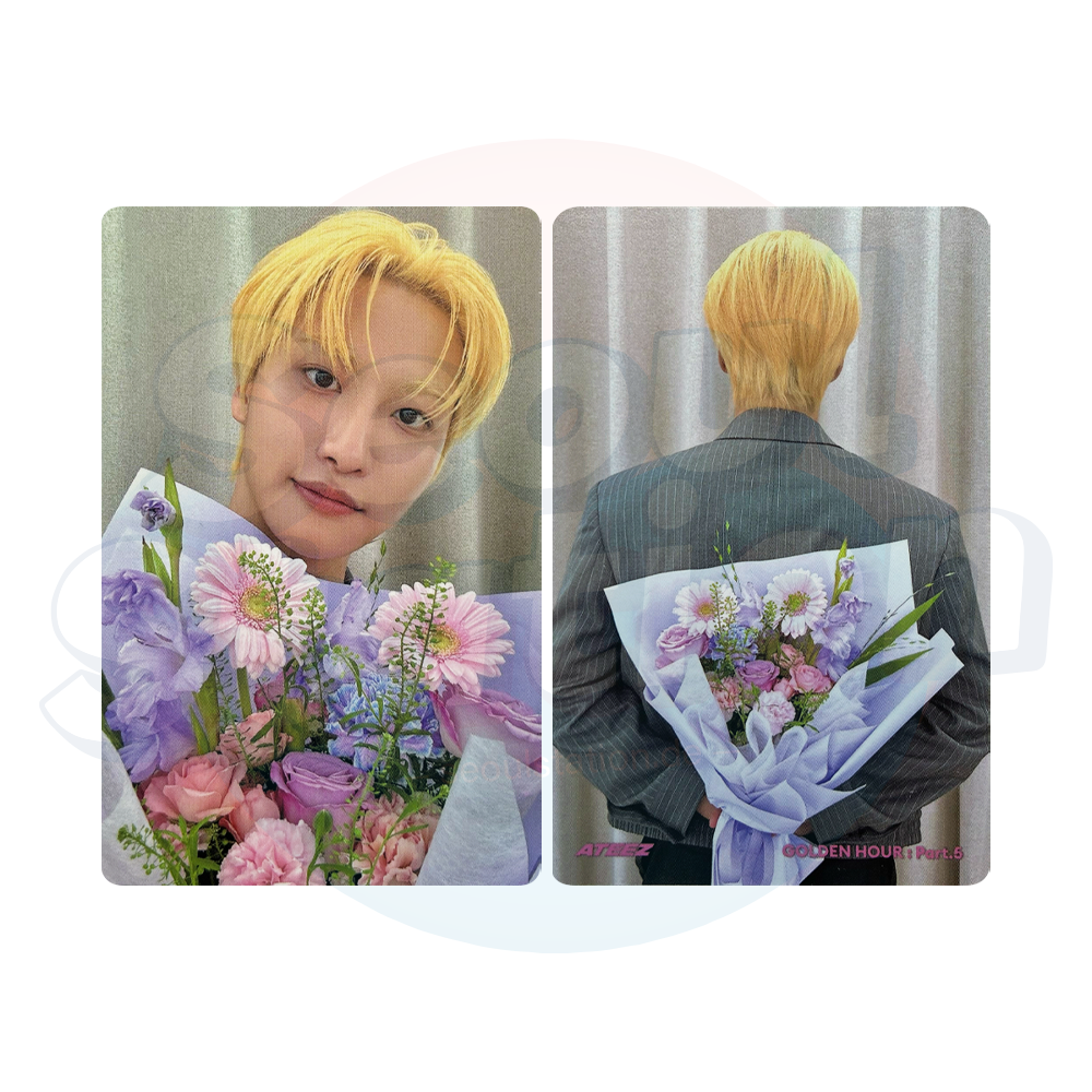 ATEEZ - 14th Mini Album 'GOLDEN HOUR Part.5' - DIGIPACK Ver. - TOKTOQ Double Sided Photocard seoulstation.de seonghwa