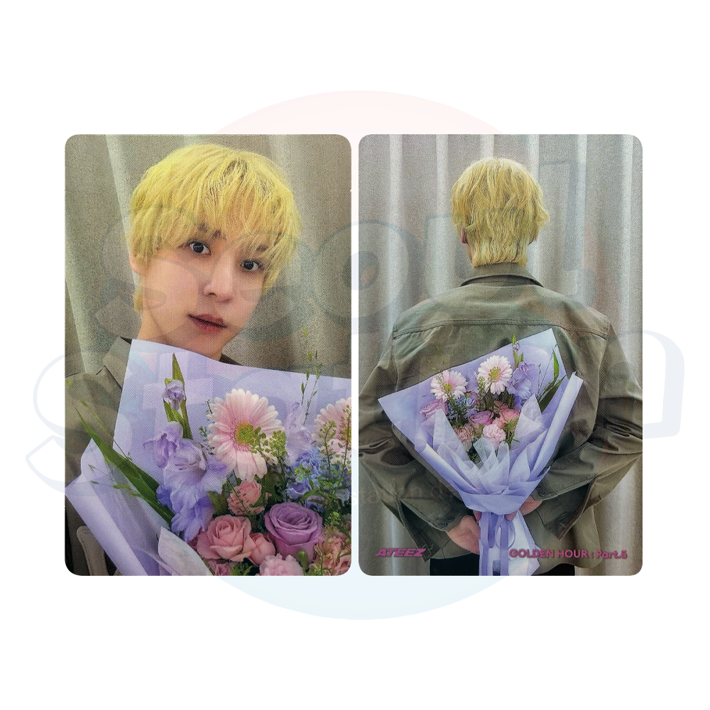 ATEEZ - 14th Mini Album 'GOLDEN HOUR Part.5' - DIGIPACK Ver. - TOKTOQ Double Sided Photocard seoulstation.de yunho