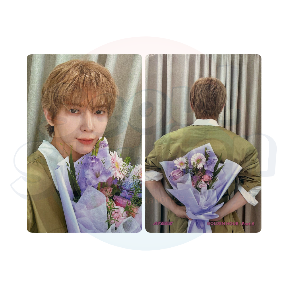 ATEEZ - 14th Mini Album 'GOLDEN HOUR Part.5' - DIGIPACK Ver. - TOKTOQ Double Sided Photocard seoulstation.de yeosang