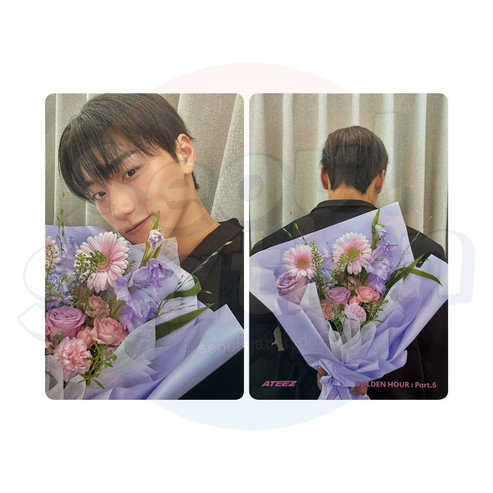 ATEEZ - 14th Mini Album 'GOLDEN HOUR Part.5' - DIGIPACK Ver. - TOKTOQ Double Sided Photocard seoulstation.de san