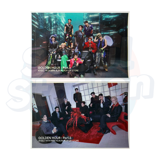 ATEEZ - 14th Mini Album 'GOLDEN HOUR Part.5' - SOUNDWAVE Pop-Up Lucky Draw Event Card Sticker seoulstation.de