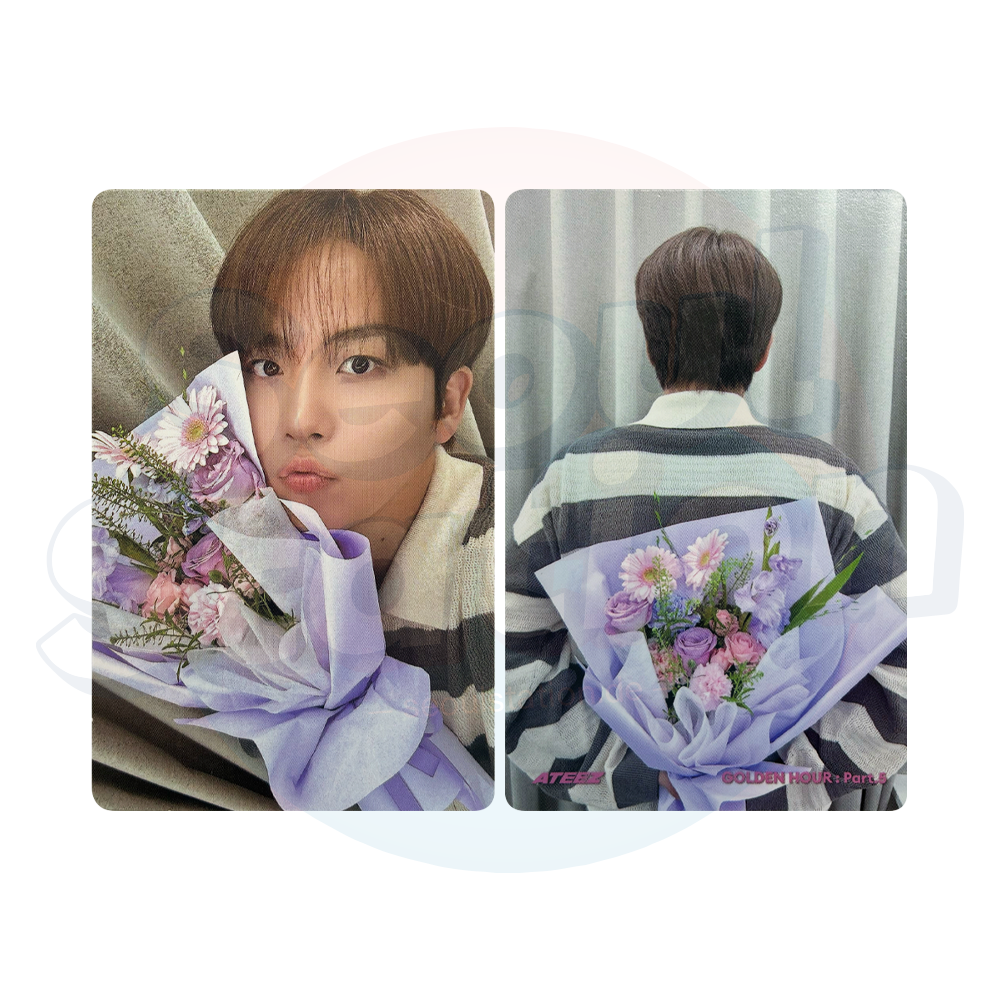 ATEEZ - 14th Mini Album 'GOLDEN HOUR Part.5' - DIGIPACK Ver. - TOKTOQ Double Sided Photocard seoulstation.de jongho