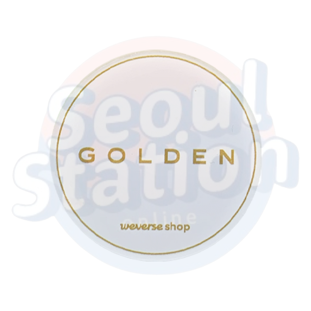 Jung Kook - GOLDEN - WEVERSE PopSocket white