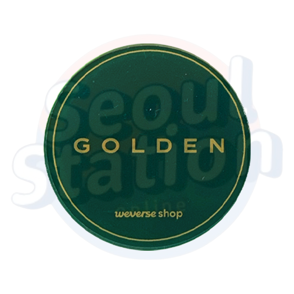 Jung Kook - GOLDEN - WEVERSE PopSocket green