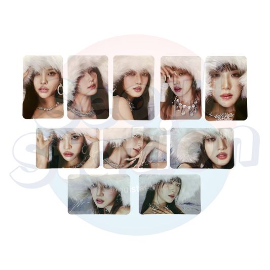 (G)I-DLE - 2nd Full Album '2' - SUPER LADY Photo Cards (White Ver.)