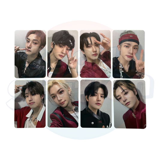 Stray Kids - 樂-STAR - ROCK STAR - 4th Lucky Draw Event - Soundwave Photo Card (WHITE & DRAWING back)