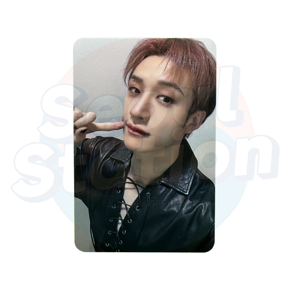 Stray Kids - 樂-STAR - ROCK STAR - 4th Lucky Draw Event - Soundwave Photo Card (WHITE & DRAWING back) bang chan