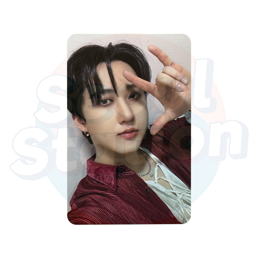 Stray Kids - 樂-STAR - ROCK STAR - 4th Lucky Draw Event - Soundwave Photo Card (WHITE & DRAWING back) changbin
