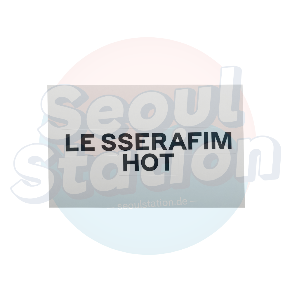 LE SSERAFIM - 5th Mini Album: HOT - WEVERSE Mini Sticker Name