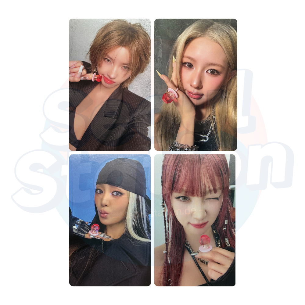 I-DLE - 9th Mini Album 'WE MADE' - WEVERSE Photocard - SET A (Black Back) seoulstation.de 