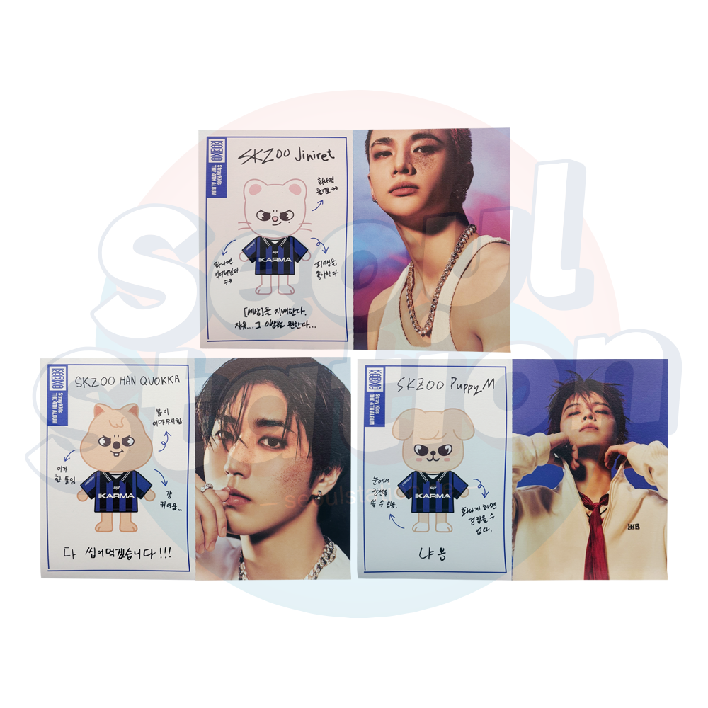 STRAY KIDS KARMA SKZOO Album Ver SKZOO Profile Card stray-kids-karma-skzoo-album-ver-skzoo-profile-card