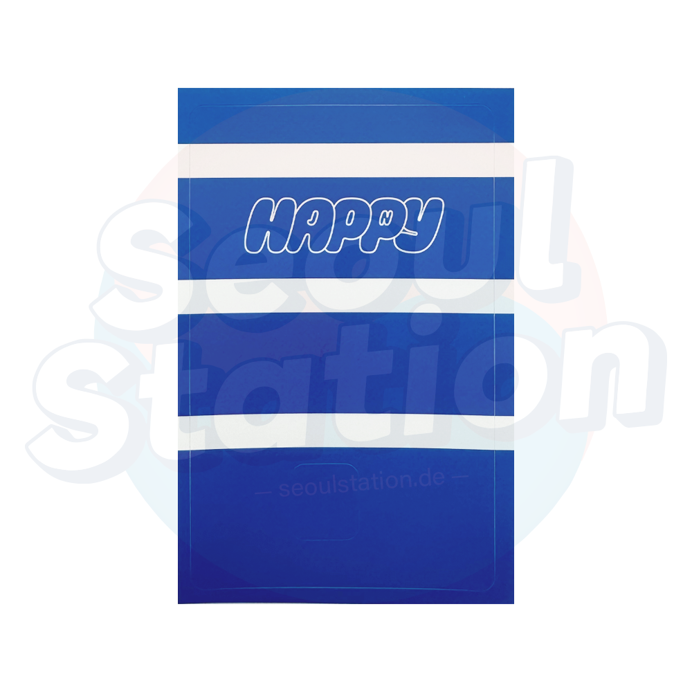 JIN - HAPPY - WEVERSE Early Bird Logo Card Skin Sticker blue