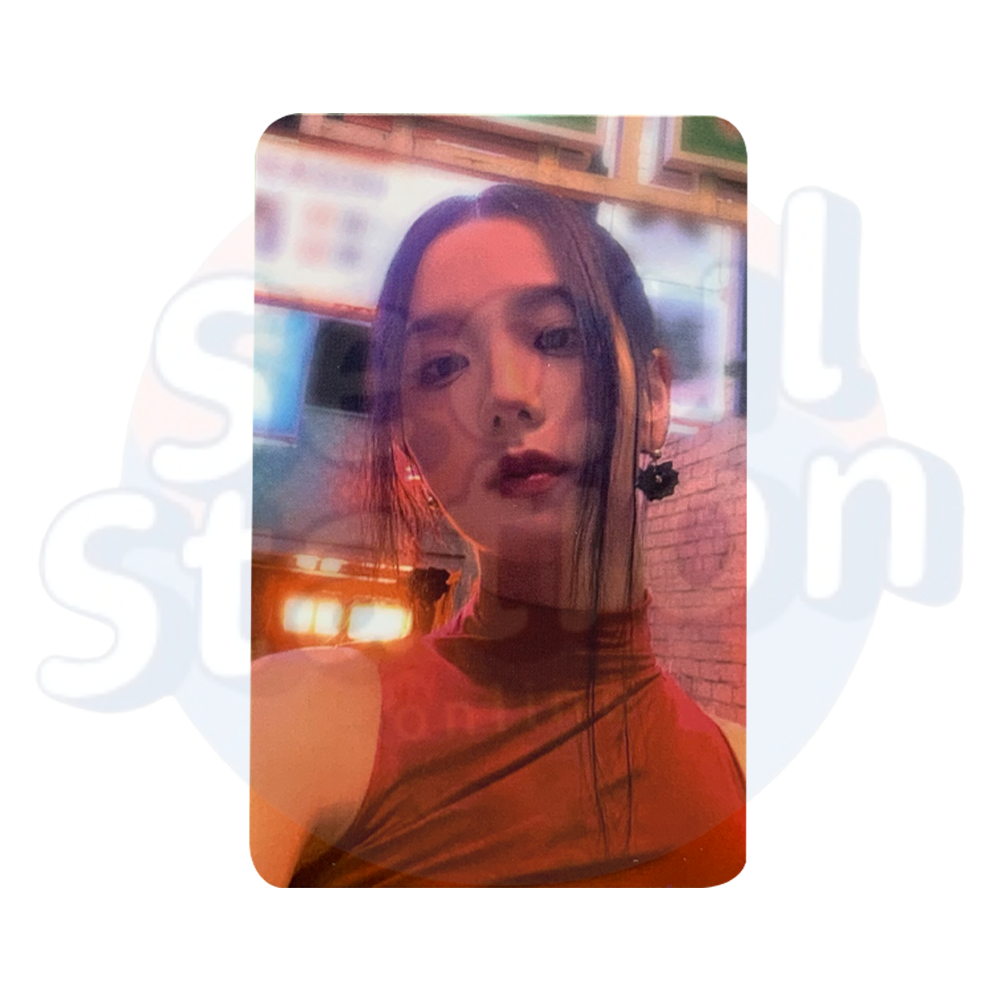 JISOO - ME - YG SELECT Photo Card (Red Back) red dress