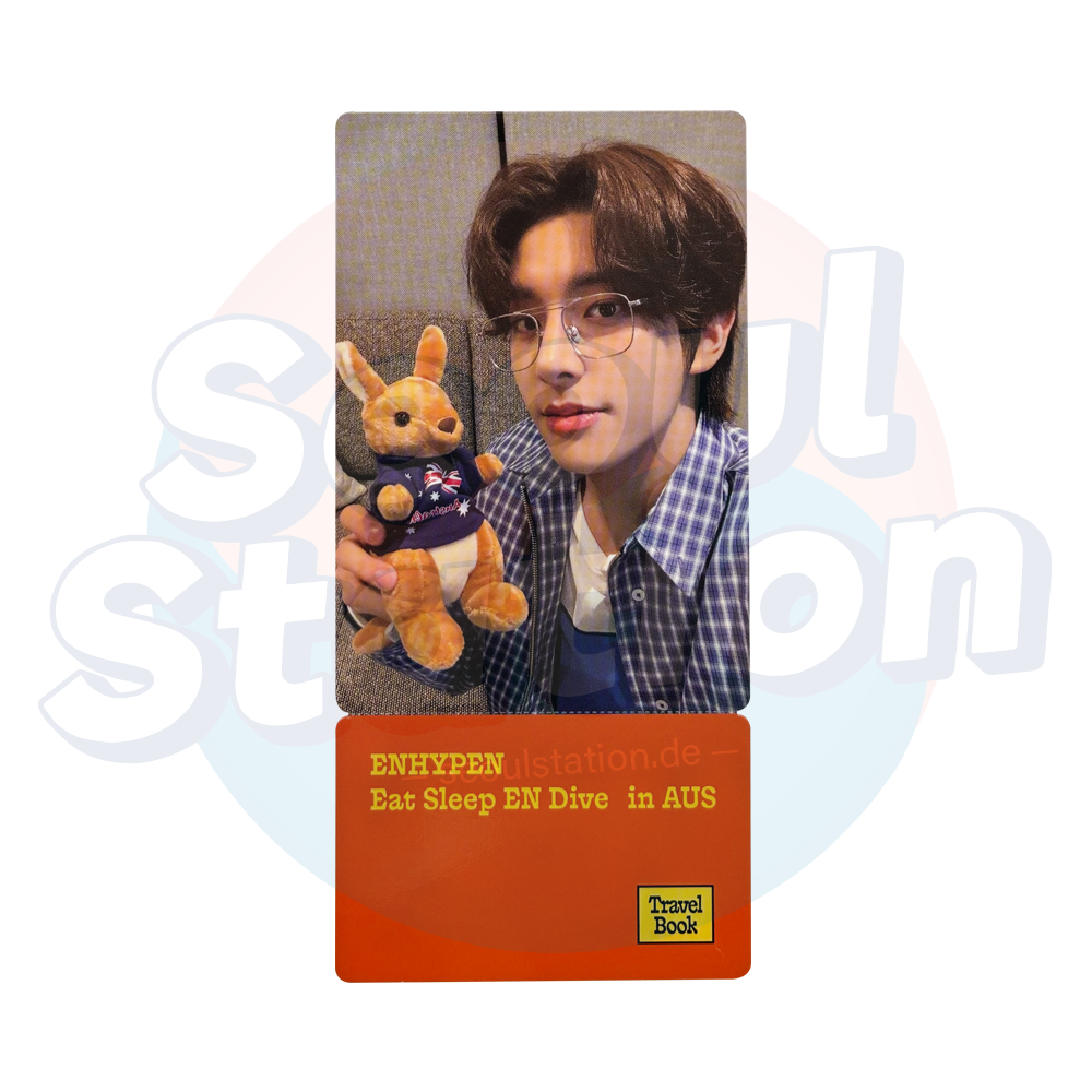ENHYPEN - Travel Book - Eat Sleep EN Dive in AUS - WEVERSE Photocard Ticket seoulstation.de