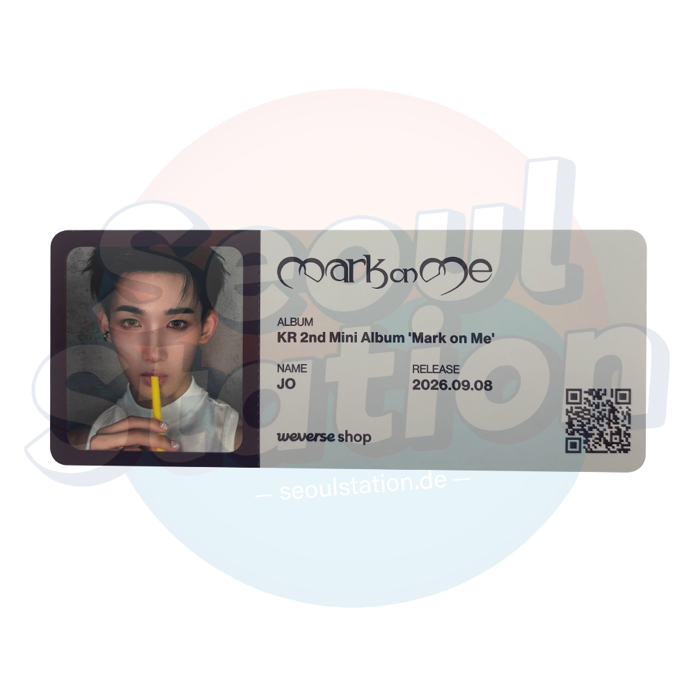 &TEAM - 2nd Korean Mini Album 'MARK ON ME' - WEVERSE Photo Ticket seoulstation.de Jo