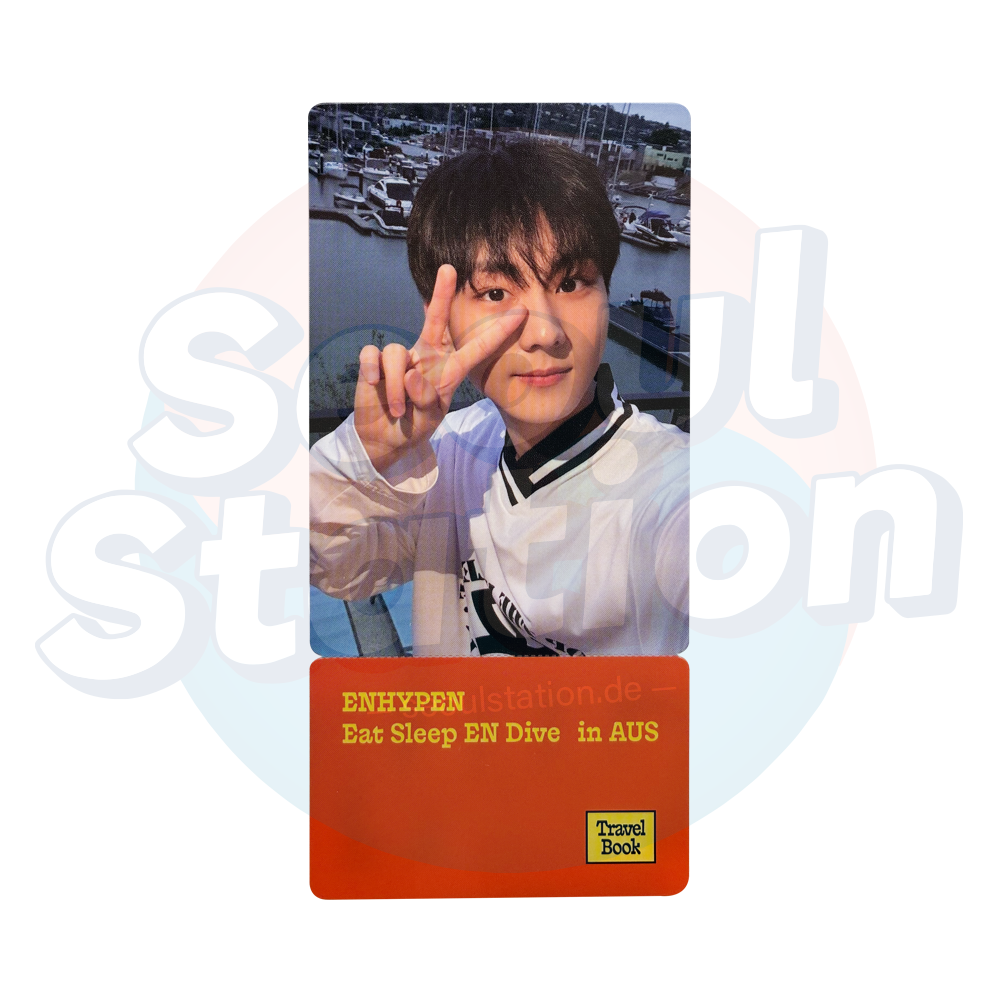 ENHYPEN - Travel Book - Eat Sleep EN Dive in AUS - WEVERSE Photocard Ticket seoulstation.de