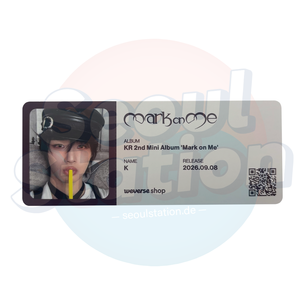 &TEAM - 2nd Korean Mini Album 'MARK ON ME' - WEVERSE Photo Ticket seoulstation.de K