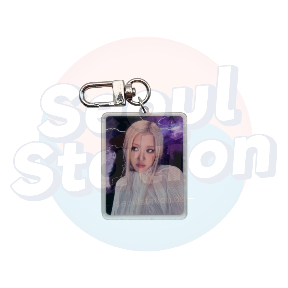 BLACKPINK - 3rd Mini Album 'DEADLINE' - WEVERSE POB Keyring Rose