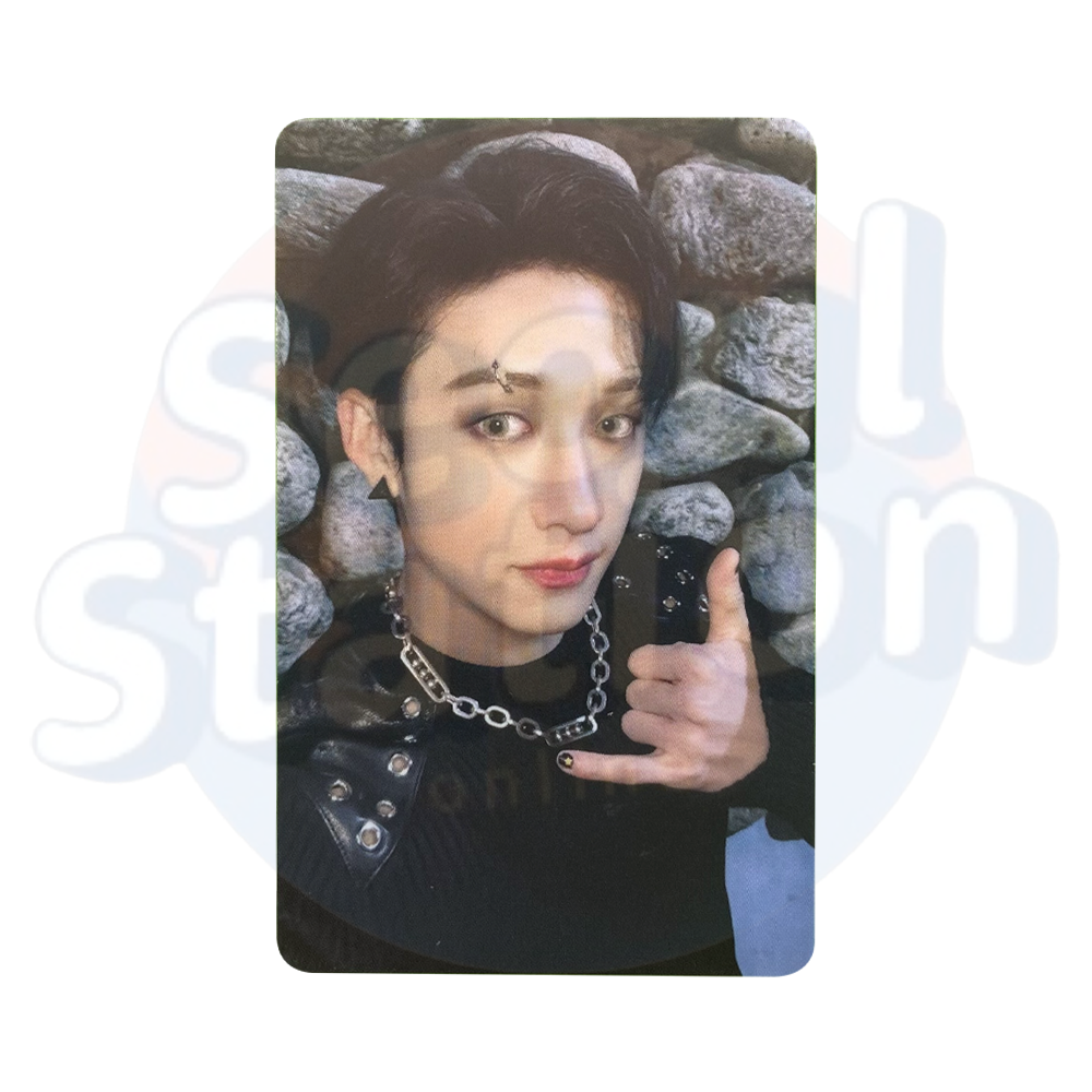 Stray Kids - The 3rd Album '5-STAR' - Soundwave Lucky Draw PVC Event Photo Card (black back) bang chan