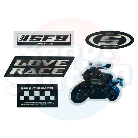 SF9 - 15th Mini Album 'LOVE RACE' - Pop-Up Café MD - Sticker Set