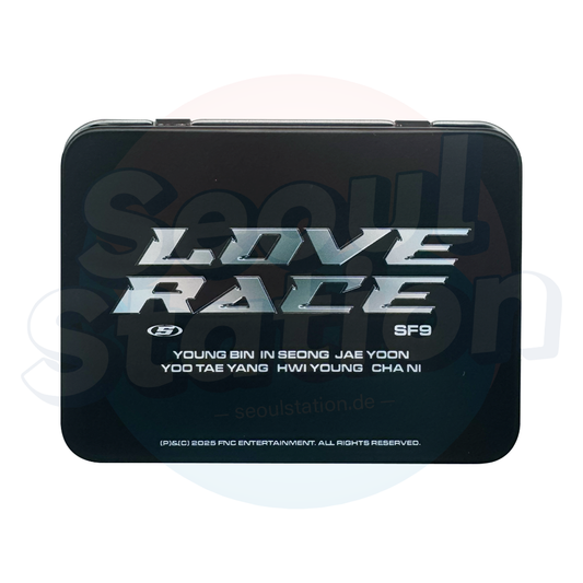 SF9 - 15th Mini Album 'LOVE RACE' - Pop-Up Café MD TIN CASE