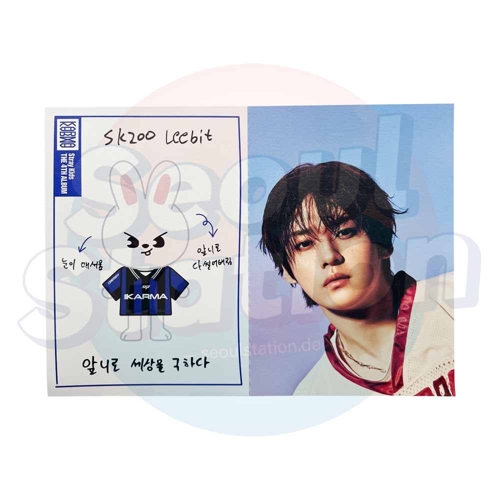 STRAY KIDS - 4th Studio Album 'KARMA' - SKZOO Album Ver. - SKZOO Profile Card Leebit