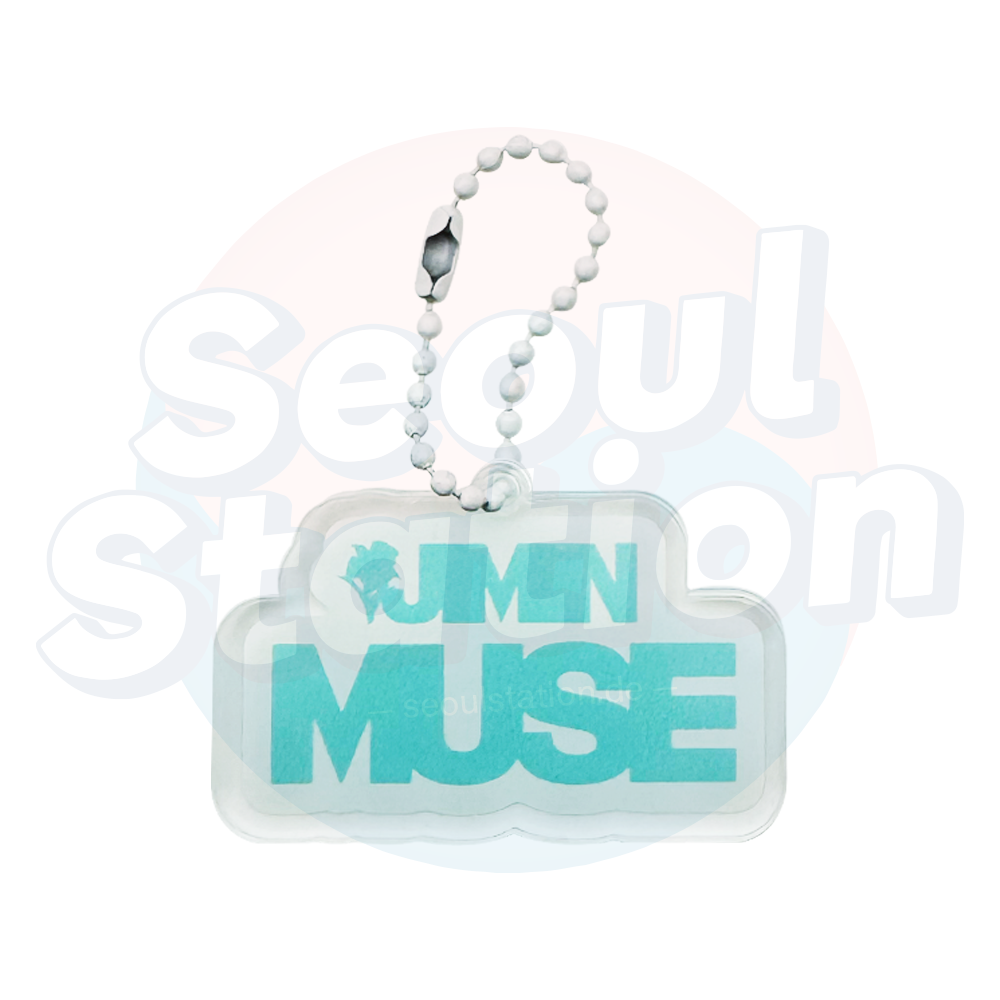 JIMIN - MUSE - WEVERSE Logo Keychain blue