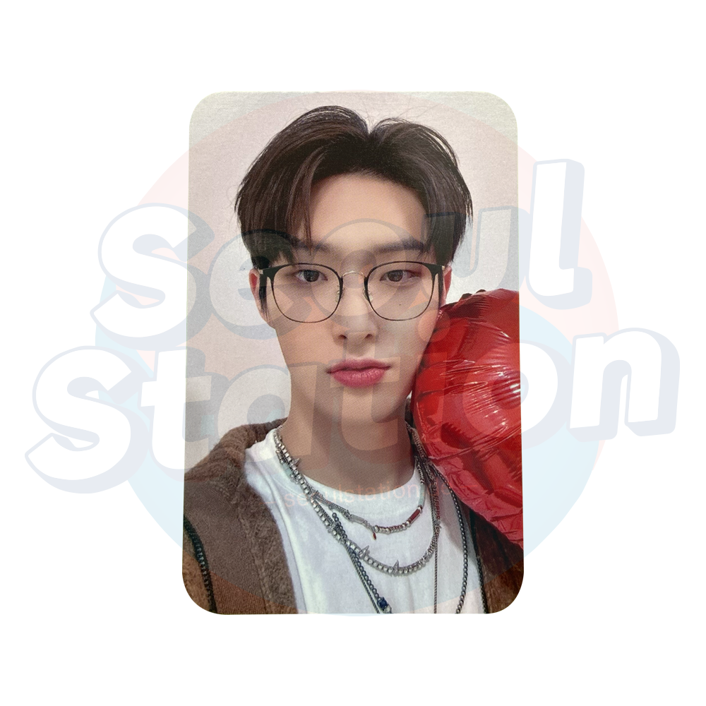 ATEEZ - THE WORLD EP.FIN : WILL - Soundwave 3rd Round Lucky Draw Photo Card (Red Heart) Mingi