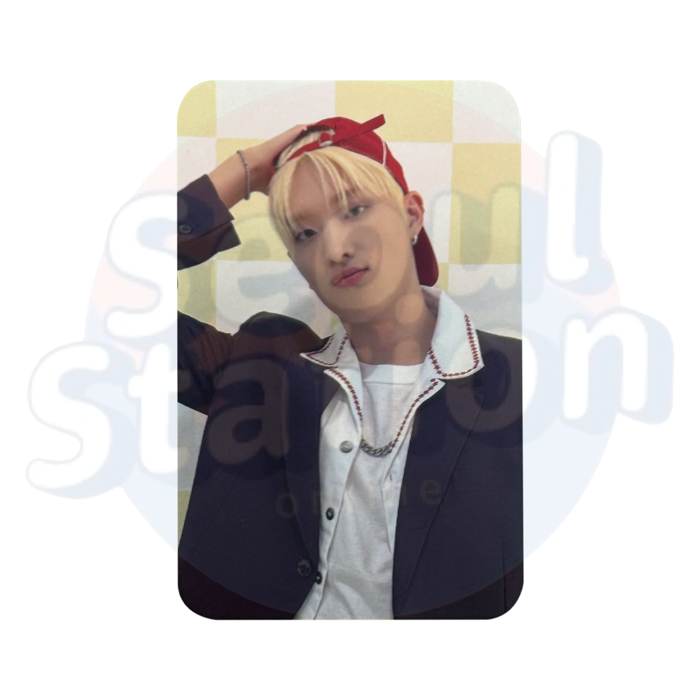 P1Harmony - 'P1ay P1ay P1ay' - 3rd Anniversary Pop-Up Store Official Trading Card - KEEHO Ver. holding cap with left hand