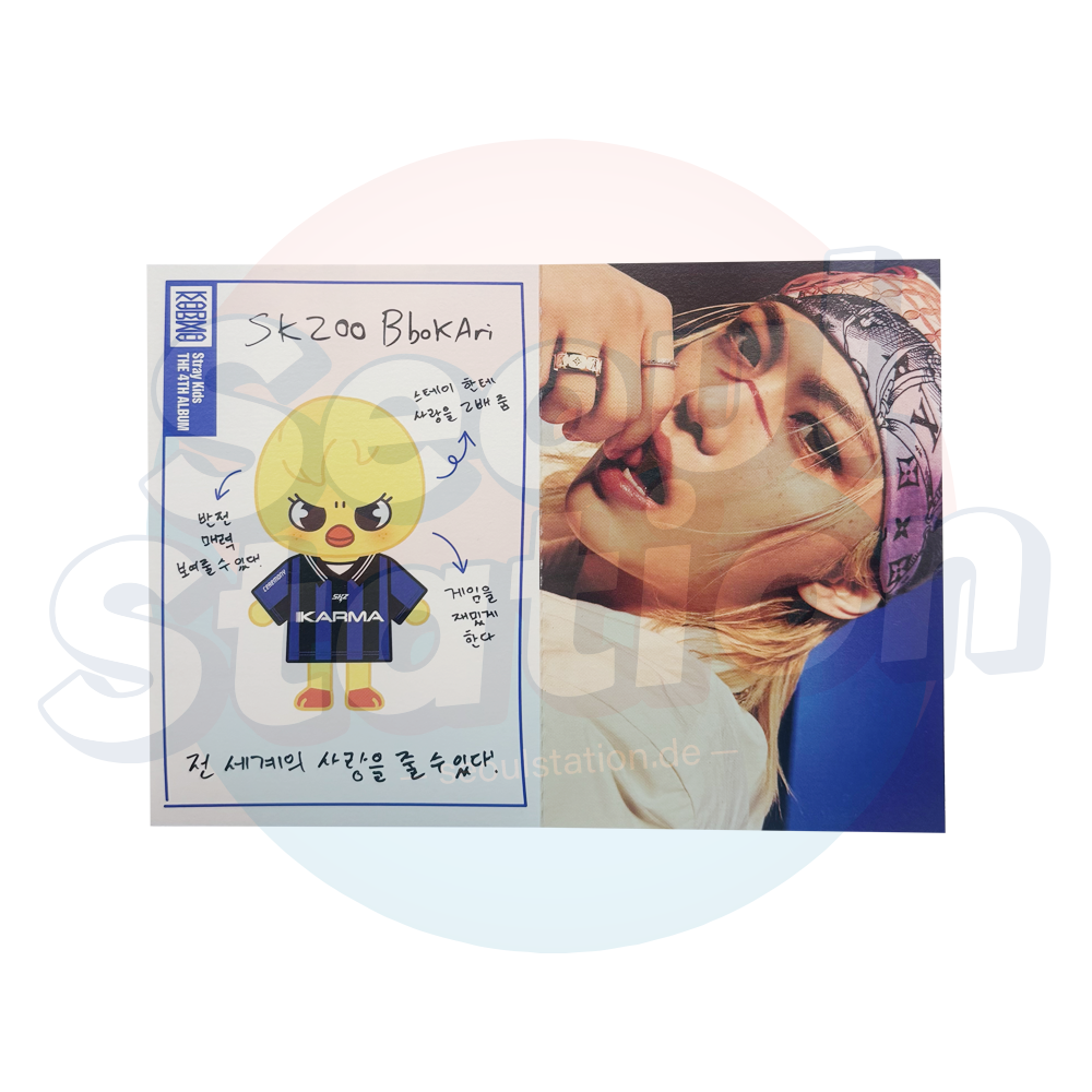 STRAY KIDS - KARMA - SKZOO Album Ver. - SKZOO Profile Card BbokAri