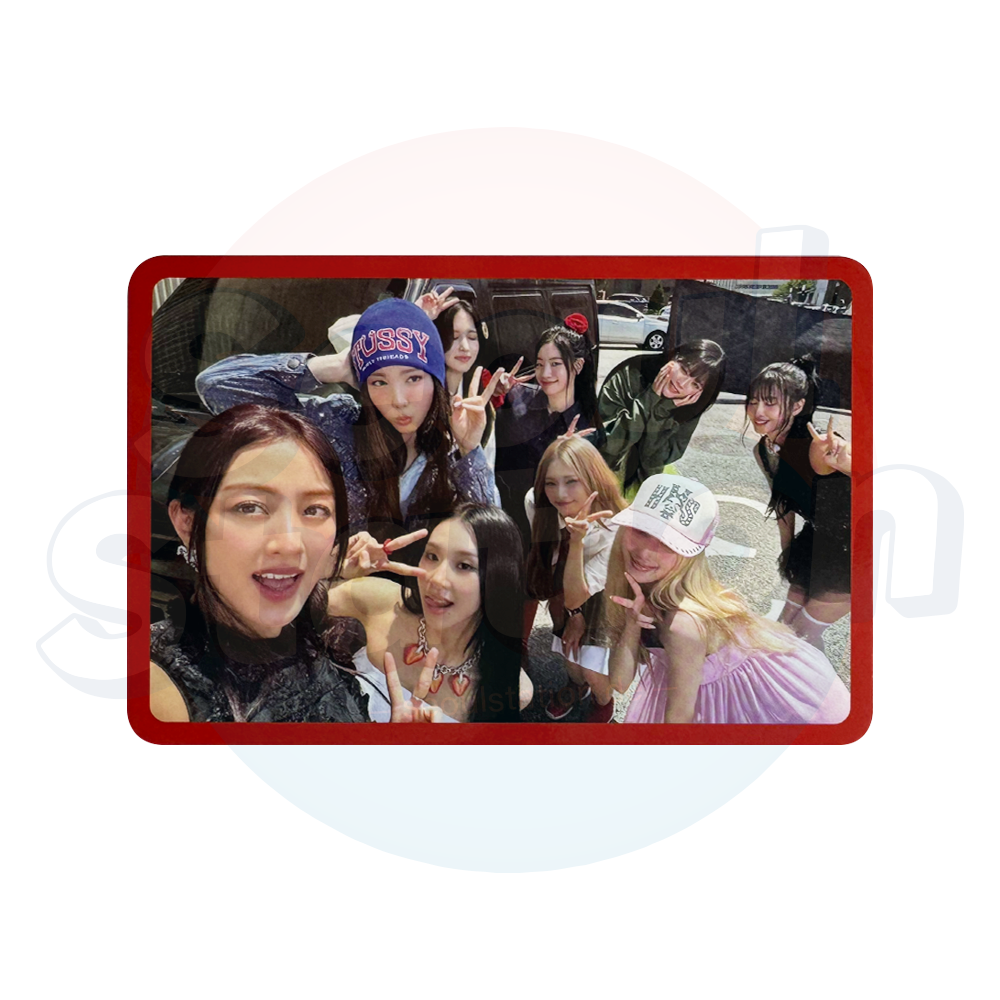 TWICE - 14th Mini Album 'STRATEGY' - POB Photo Card - Set A (Red) group