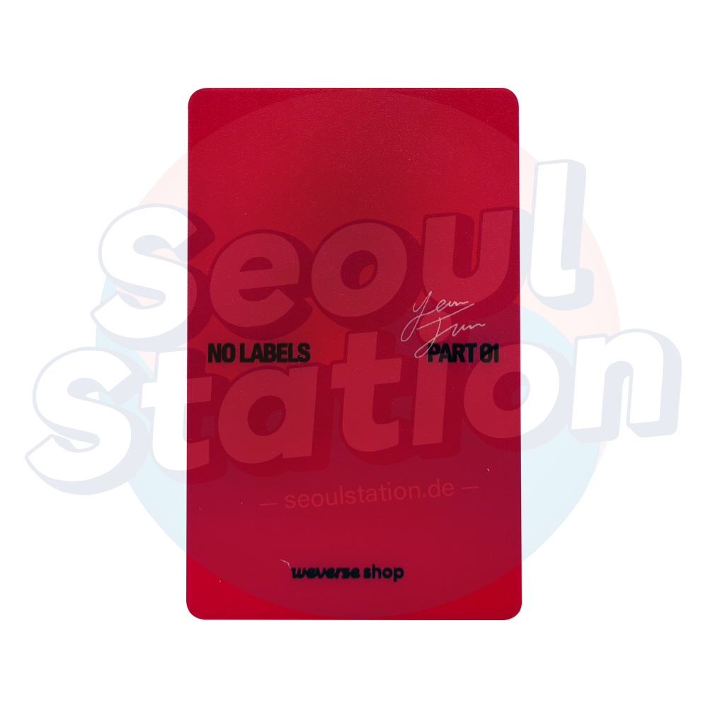 YEONJUN - 'NO LABELS: PART ONE' - WEVERSE Mirror Card Red