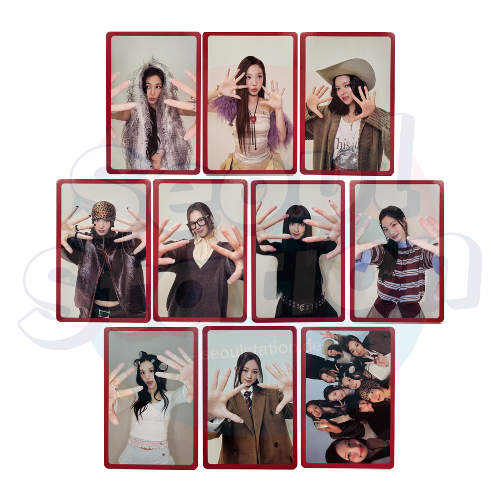 TWICE - Special Album 'TEN: THE STORY GOES ON' - Photocard - SET B (Red)