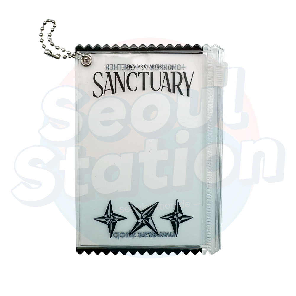 TXT - The Star Chapter : 'SANCTUARY' - WEVERSE Photo Card Pouch black