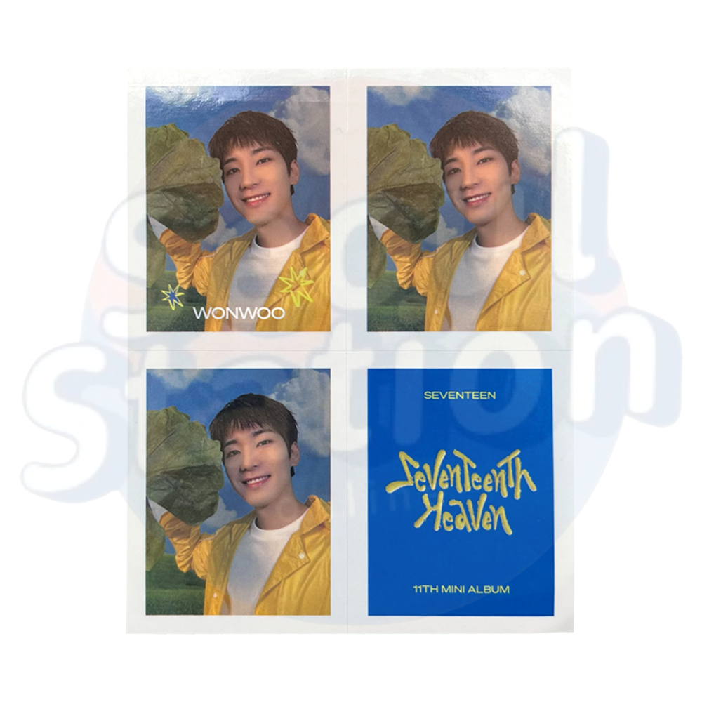 SEVENTEEN - SEVENTEENTH HEAVEN - WEVERSE 4-Cut Sticker - CARAT Ver. wonwoo