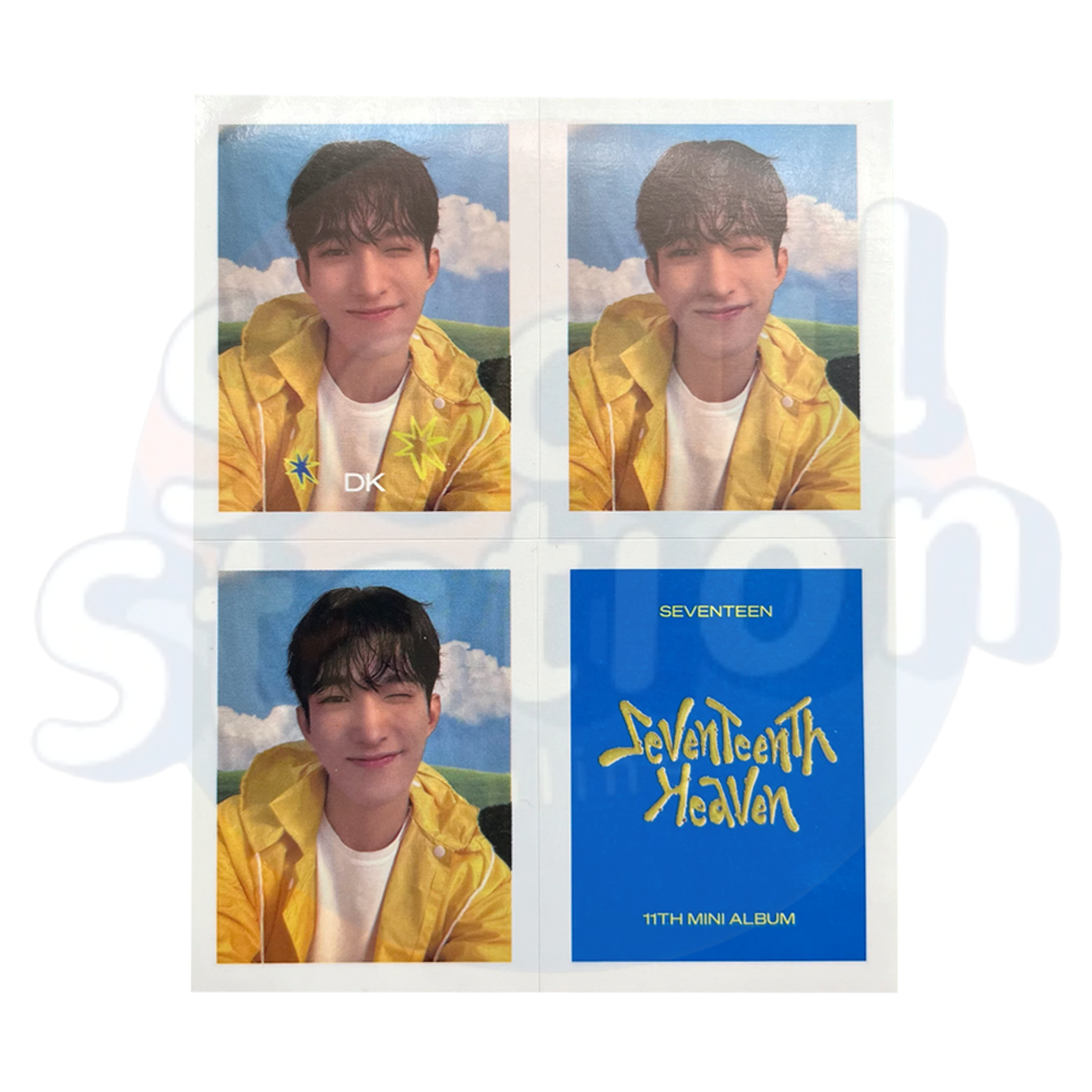 SEVENTEEN - SEVENTEENTH HEAVEN - WEVERSE 4-Cut Sticker - CARAT Ver. dk