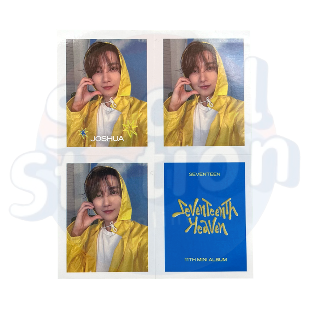 SEVENTEEN - SEVENTEENTH HEAVEN - WEVERSE 4-Cut Sticker - CARAT Ver. joshua